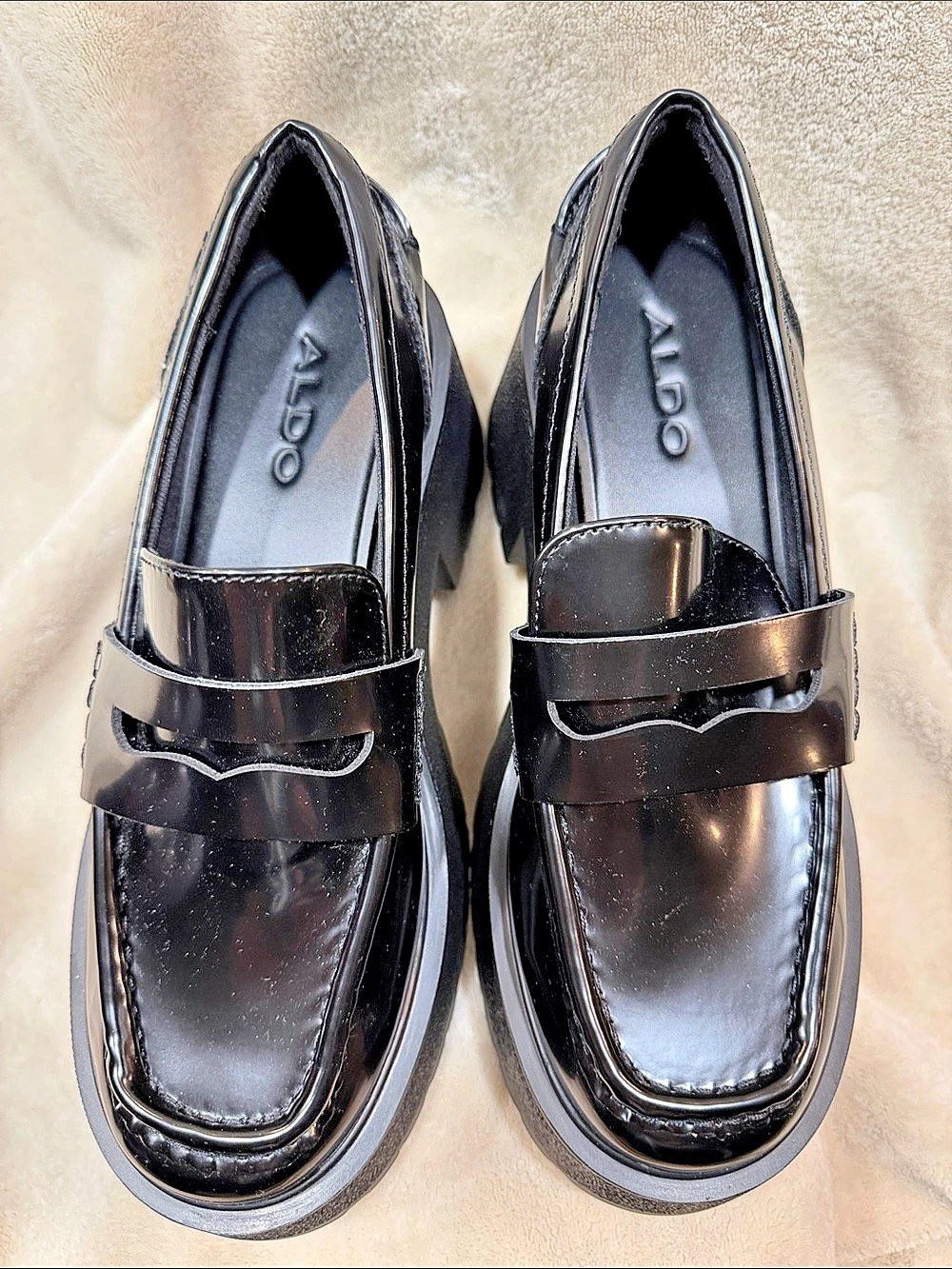 ALDO Theatric Platform Loafer Black US 7